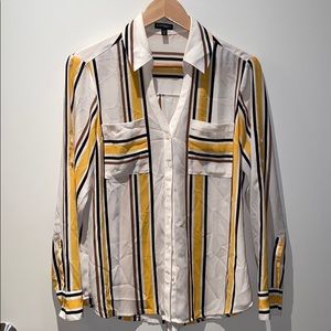 Express striped portofino blouse